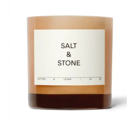 Salt & Stone Saffron & Cedar Candle