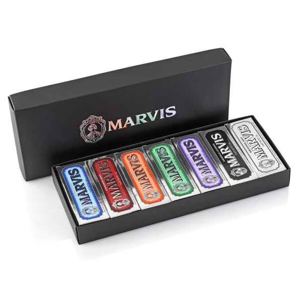 Marvis Набір з 7 видів різних Паст в коробці 7 Flavours Box 25 мл х 7 шт