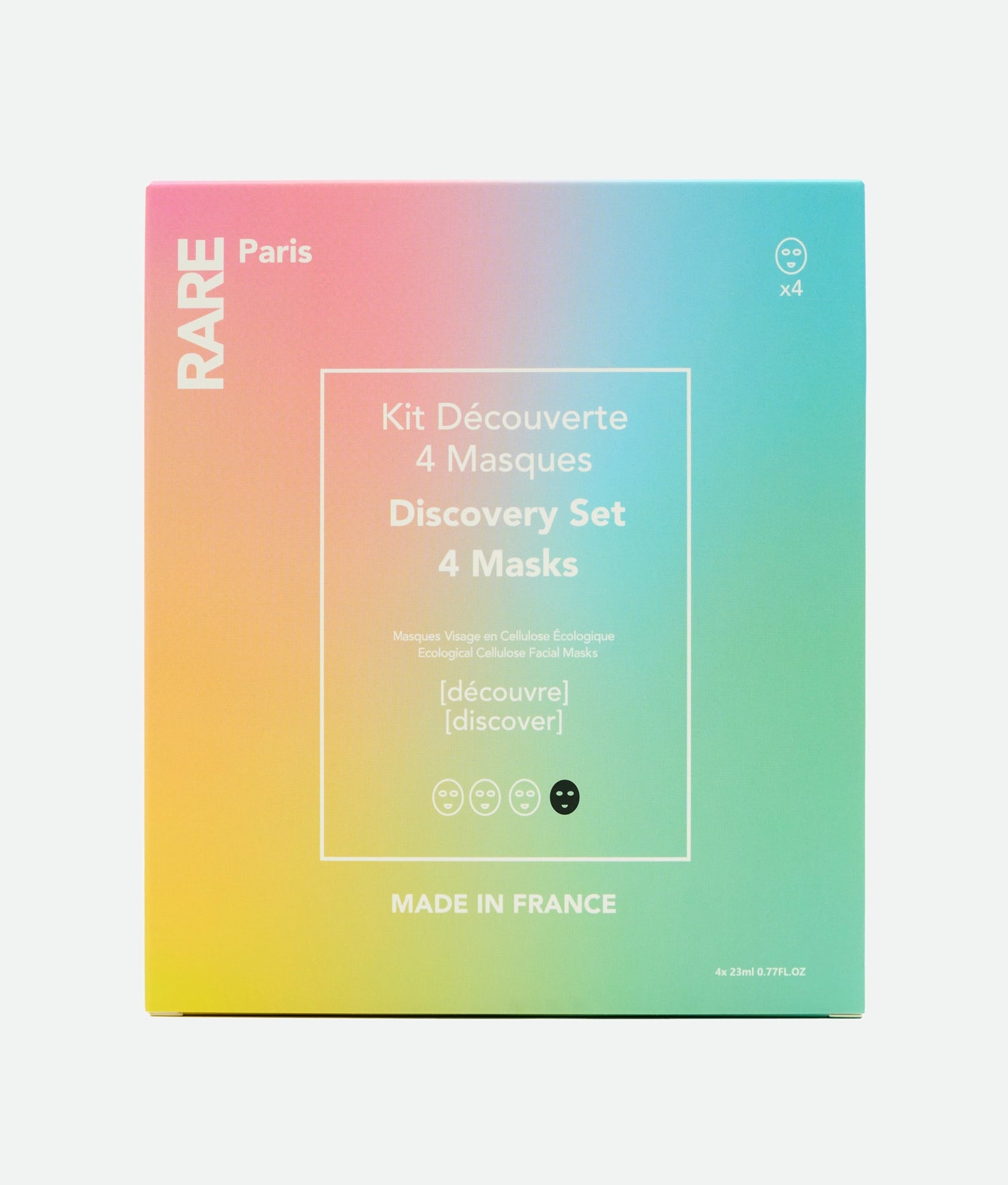 RARE Paris Box of 4 Face Mask