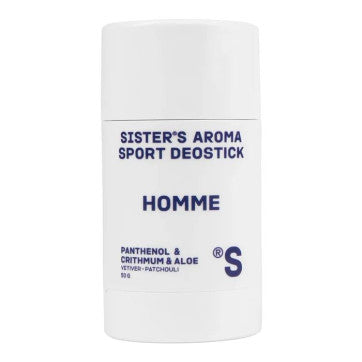 SISTERS AROMA Дезодорант твердий Sport Homme для чоловіків, 50 г