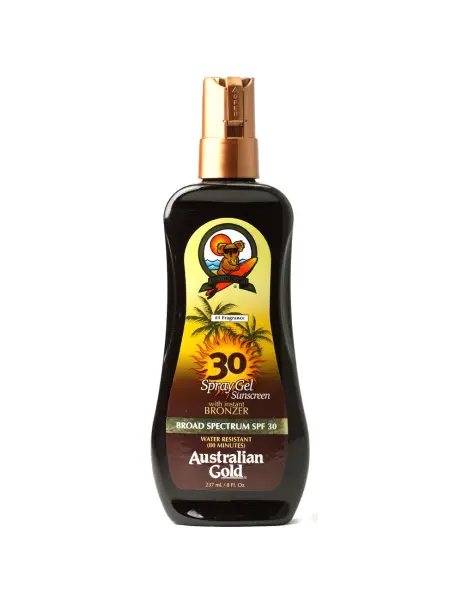 Australian Gold SPF 30 Spray Gel Bronzer Спрей-гель з бронзаторами фактор захисту 30