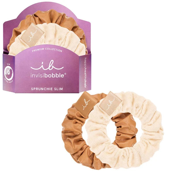 Резинка-Браслет для Волоссяся Invisibobble SPRUNCHIE SLIM PREMIUM Crème De Caramel