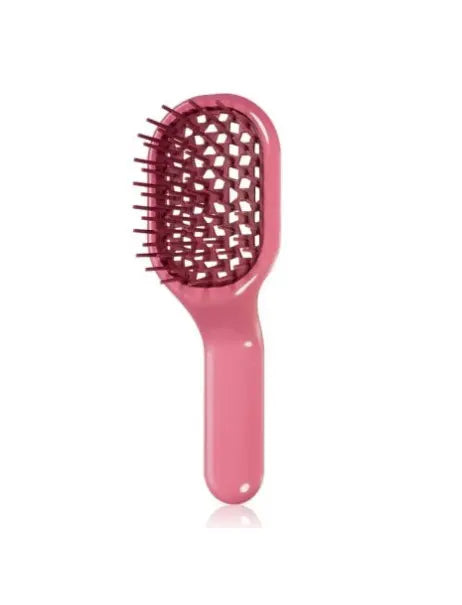 Janeke Curvy Vented Hairbrush Mini Pink Щітка для волосся міні рожева