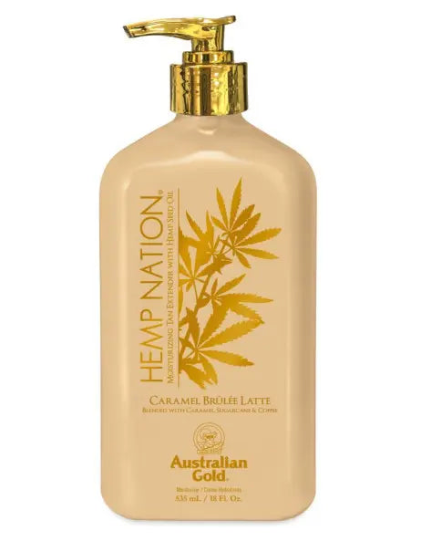 Australian Gold Hemp Nation Caramel Brûlée Latte Tan Extender Body Lotion Зволожуючий лосьйон після засмаги