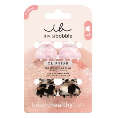 Набор Мини-Заколок для Волоссяся Invisibobble CLIPSTAR Petit Four
