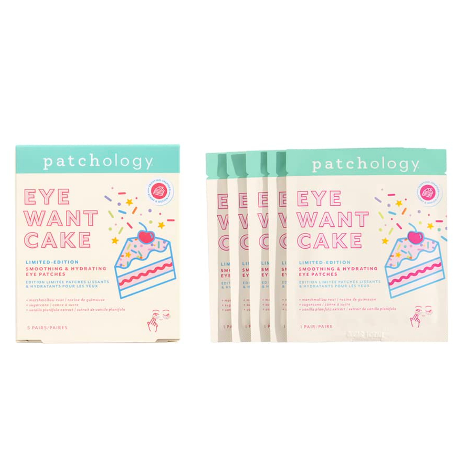 Patchology Eye Want Cake Limited Edition Smoothing & Hydrating Eye Patches - Розгладжуючі та зволожуючі патчі
