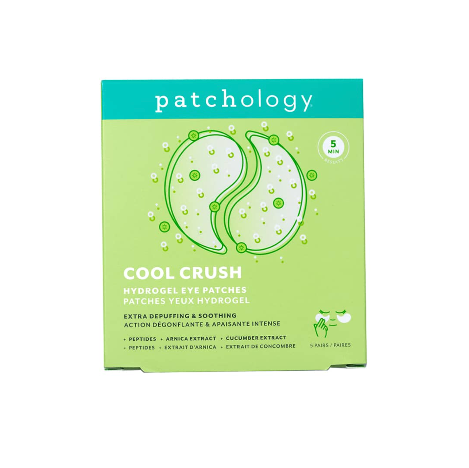 Patchology Cool Crush Extra-Depuffing Hydrogel Eye Patches Set - Набір гірогелевих патчів для зменшення набряків під очима