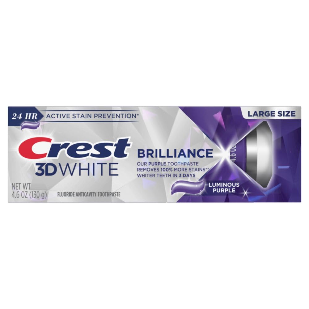 Відбілююча Зубна Паста, о надає сяйва Crest 3D White Brilliance Luminous Purple 130 g