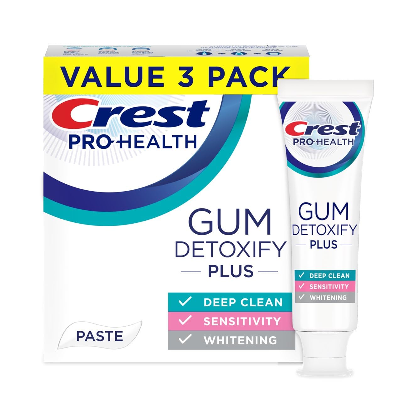 Глибокоочиуюча Зубна Паста Crest Gum Detoxify Plus проти чутливості 136 g