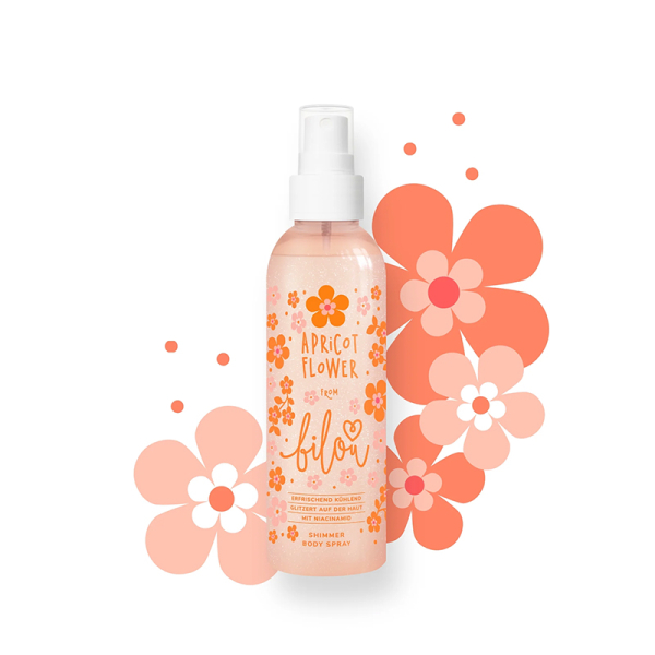 Спрей для Тіла з Шиммером Bilou Apricot Flower 150 мл
