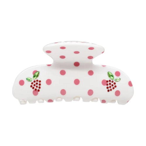 SWEETHEART CLIP IN COCONUT BERRY DOT Заколка-краб для волосся