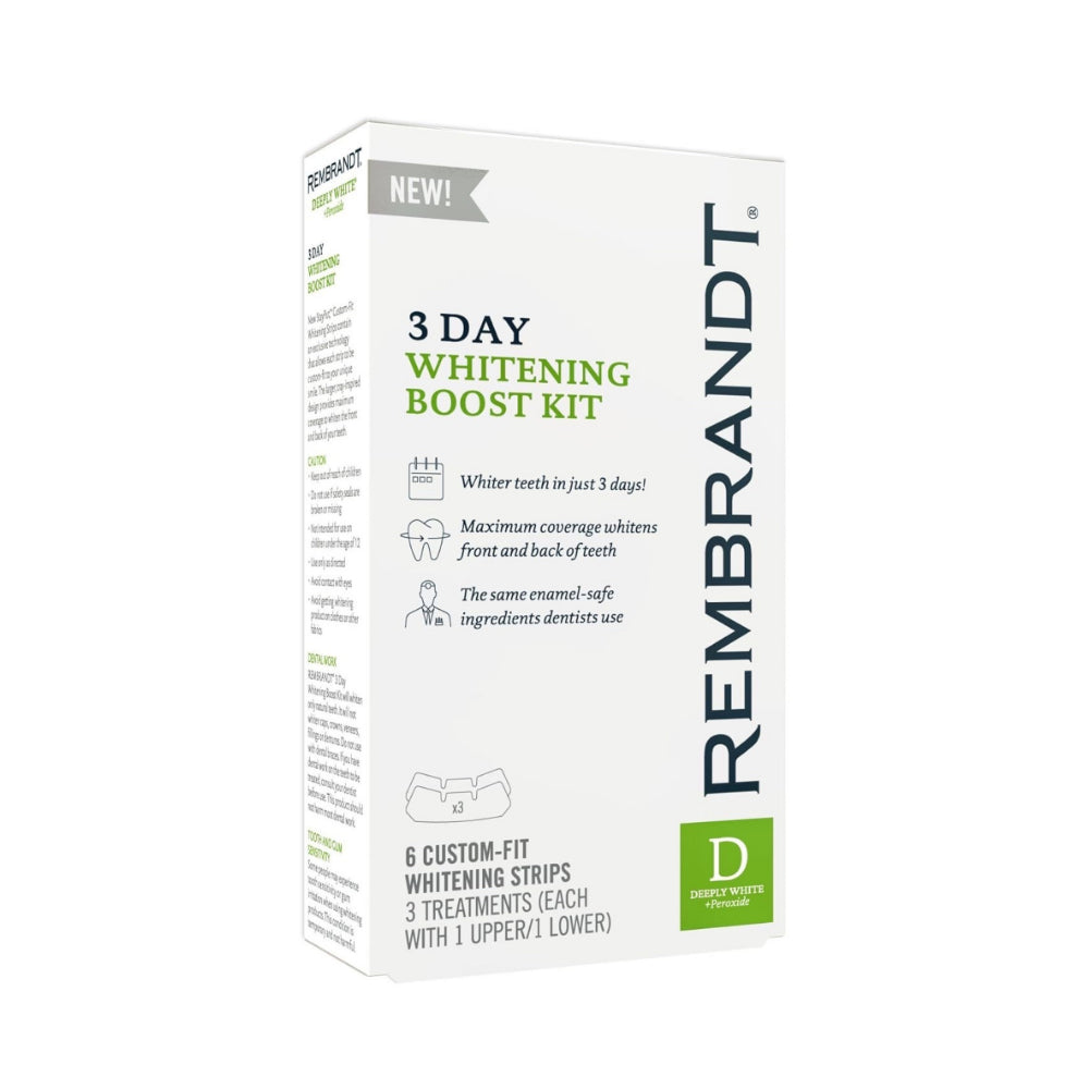Смужки для експрес-відбілювання зубів до 5 рівнів Rembrandt Deep White (1 застосування)
