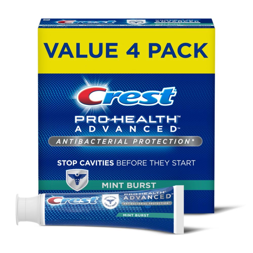 Набір антибактеріальних Зубнх Паста Crest Pro-Health Mint Burst м’ятна свіжість 141 g х 4 шт