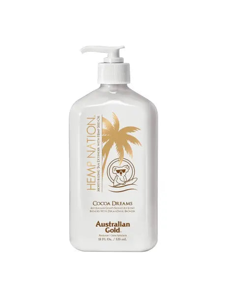 Australian Gold Hemp Nation Cocoa Dreams Body Lotion Зволожувальний лосьйон для продовження засмаги Кокос і апельсин