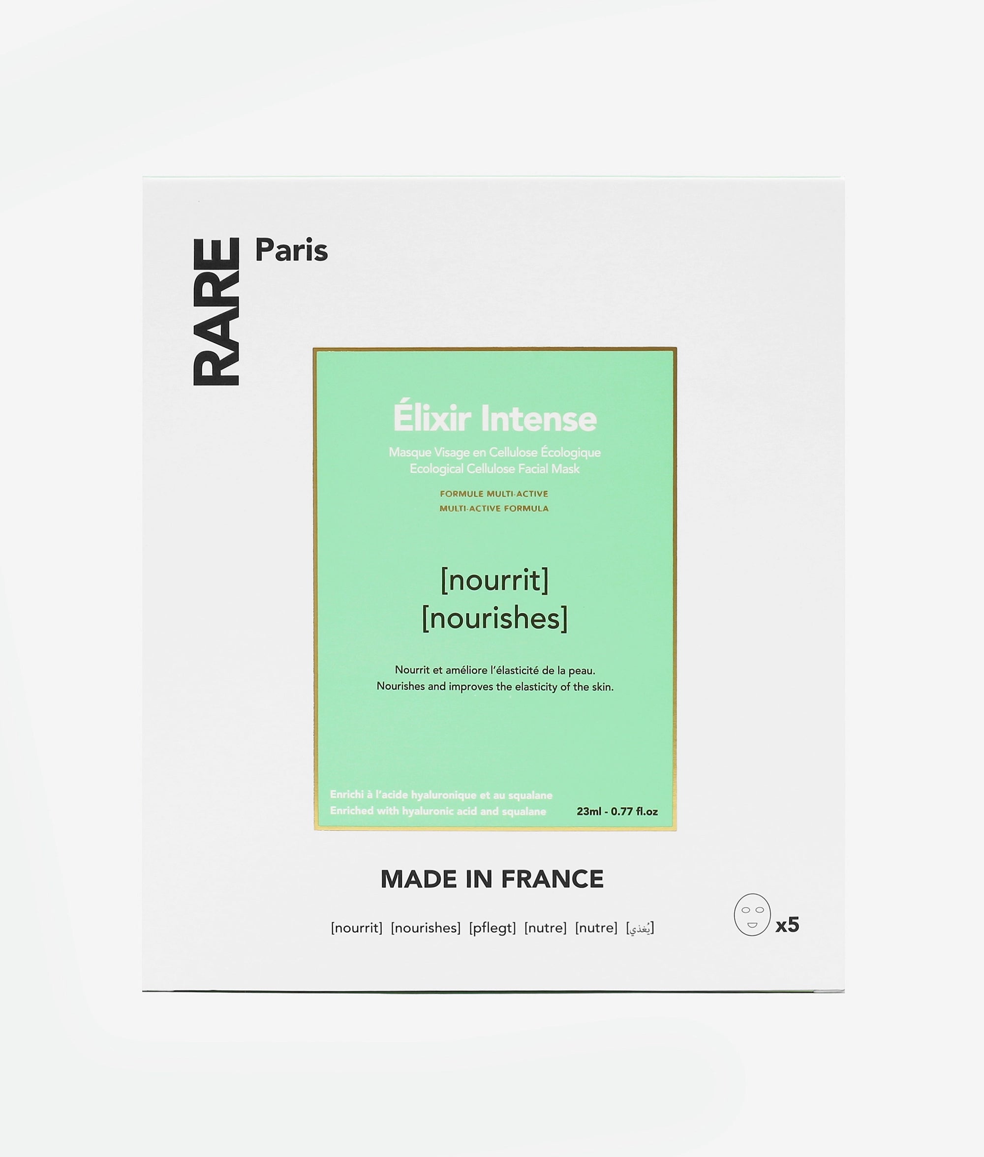RARE Paris Box of 5 Élixir Intense Nourishing Face Mask