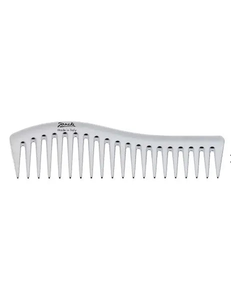 Janeke Chromium Line Wavy Comb Гребень для волос Серебристый