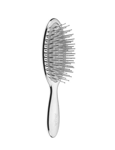 Janeke Chromium Line Pneumatic Hairbrush With Metallic Pins Medium Масажна щітка для волосся середня