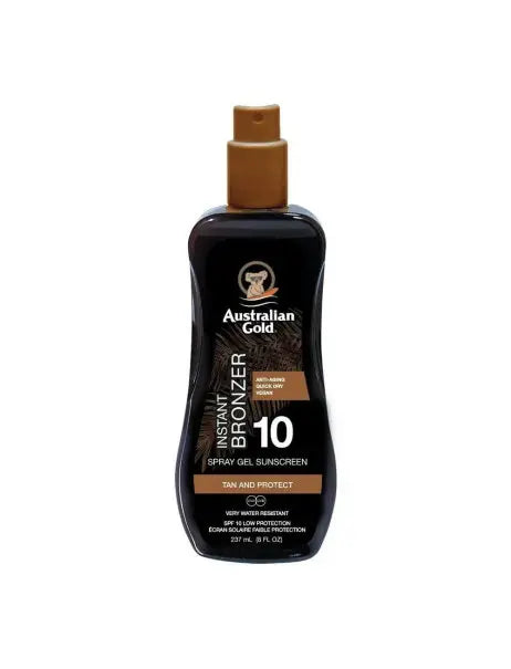 Australian Gold SPF 10 Spray Gel Bronzer Спрей-гель з бронзатором для засмаги на сонці