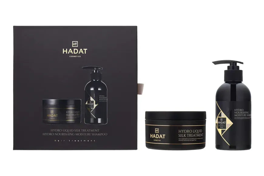 Подарунковий Набір для Зволоження Волосся Hadat Hydro Nourishing Moisture Shampoo + Hadat Hydro Liquid Silk Treatment (250ml+300ml)