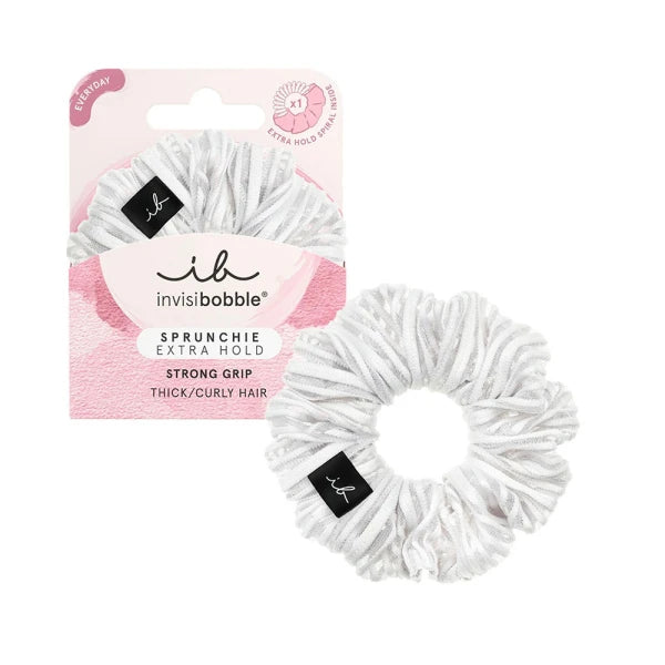 Резинка-Браслет для Волоссяся Invisibobble SPRUNCHIE EXTRA HOLD Pure White