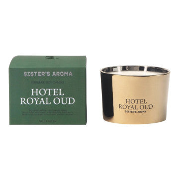 SISTERS AROMA Ароматична свічка Hotel Royal Oud, 150 г