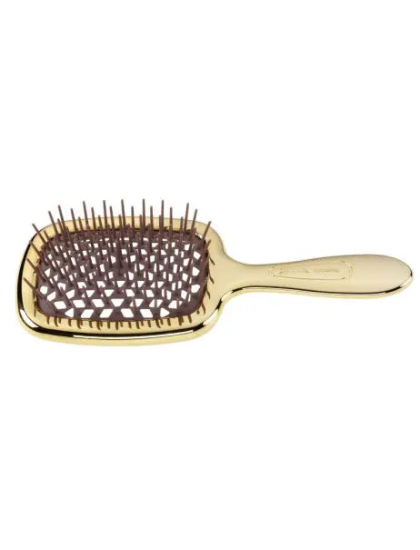 Janeke Superbrush Small Gold Щетка супербраш коричнево-золотая маленькая
