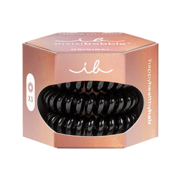 Резинка-Браслет для Волоссяся Invisibobble ORIGINAL PREMIUM True Black 3 шт