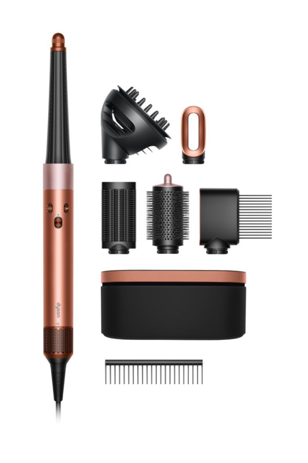 Dyson Airwrap ID HS08 Curly Coily T3-T4 Ceramic Amber Silk-Pink Champagne - Стайлер бурштиновий шовк-рожеве шампанське
